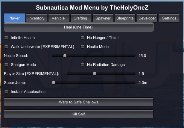 Subnautica - ModMenu
